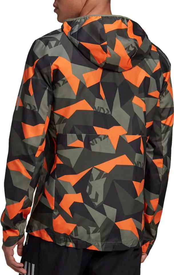 Hooded jacket adidas OWN THE RUN JKT CAMO