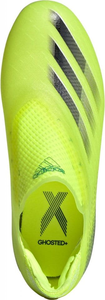 Adidas X Ghosted.3 Ll Fg soccer shoes yellow-black FW6969 - KeeShoes