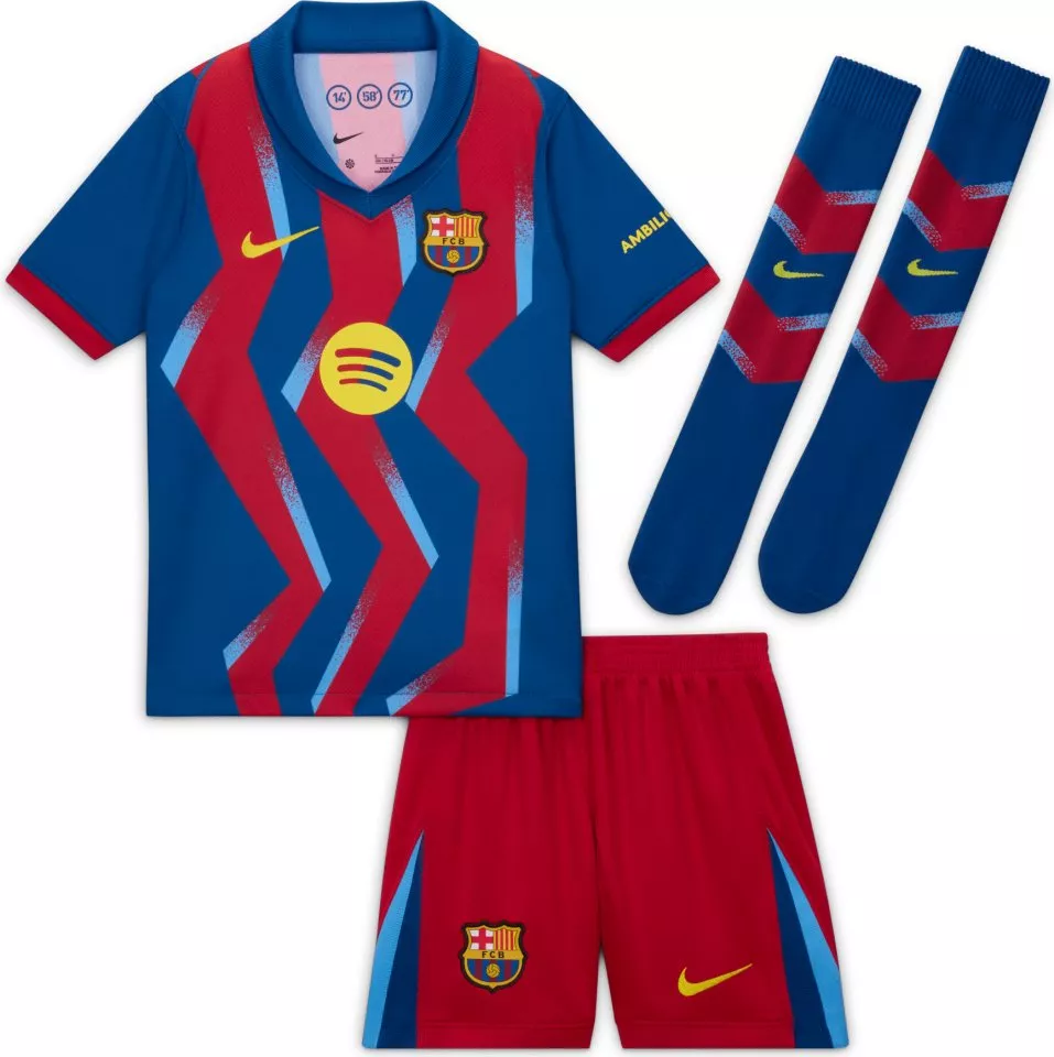 Nike Dri-FIT FC Barcelona Minikit 4th Jersey Set 2025/26 Little Kids Szett