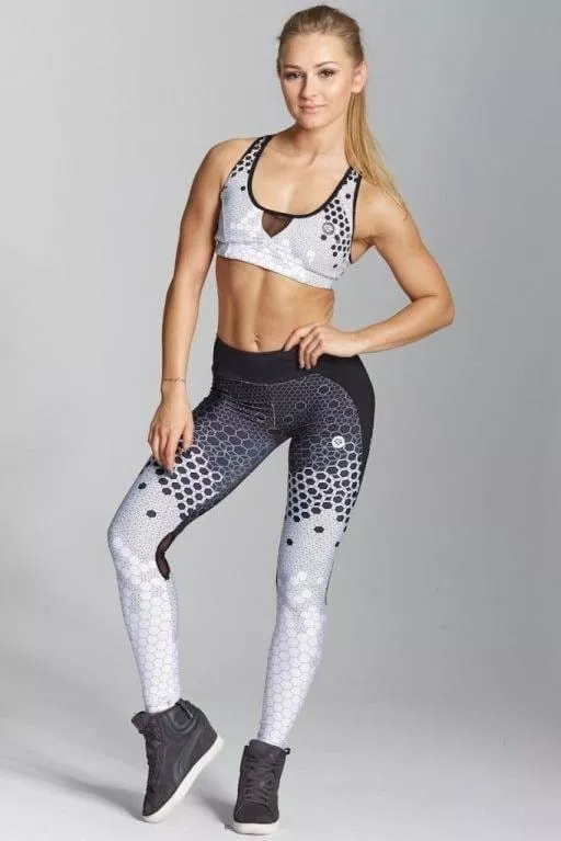 Pants Gym Glamour White Honey Combs