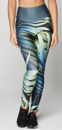 Pantaloni Gym Glamour Crazy Leaf