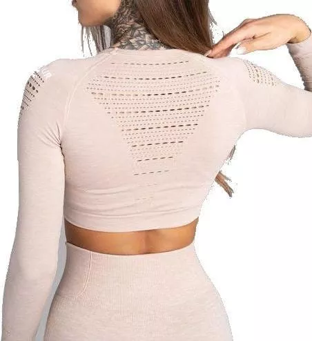 Magliette a maniche lunghe Gym Glamour Crop Top