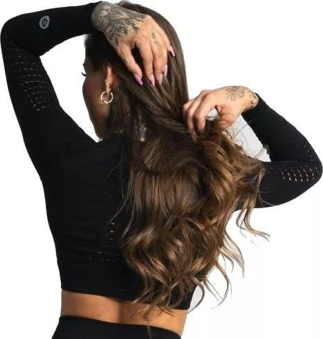 Long-sleeve T-shirt Gym Glamour Crop Top