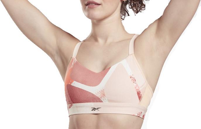 Bustiera Reebok SR Q2 Lux Strappy Bra AOP