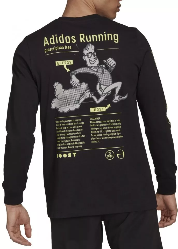 Pánské běžecké triko s dlouhým rukávem adidas Running Graphic