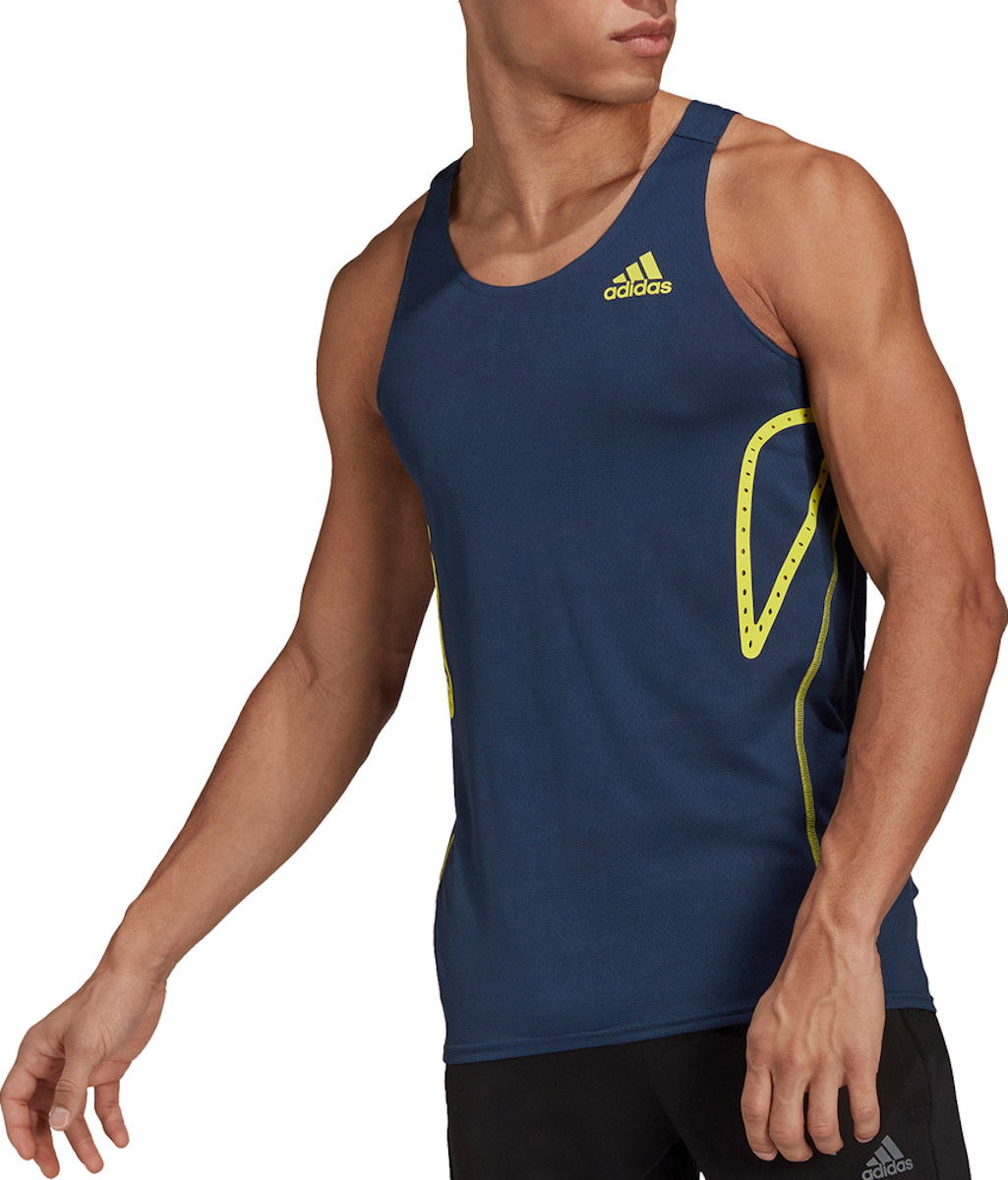 Buitengewoon sjaal Bijzettafeltje Tank top adidas ADIZERO P.B SIN - Top4Running.com