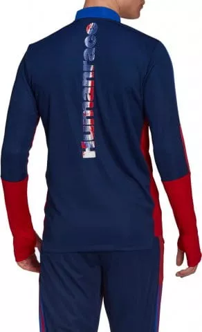 T-Shirt de manga comprida background adidas FCB HU TR TOP