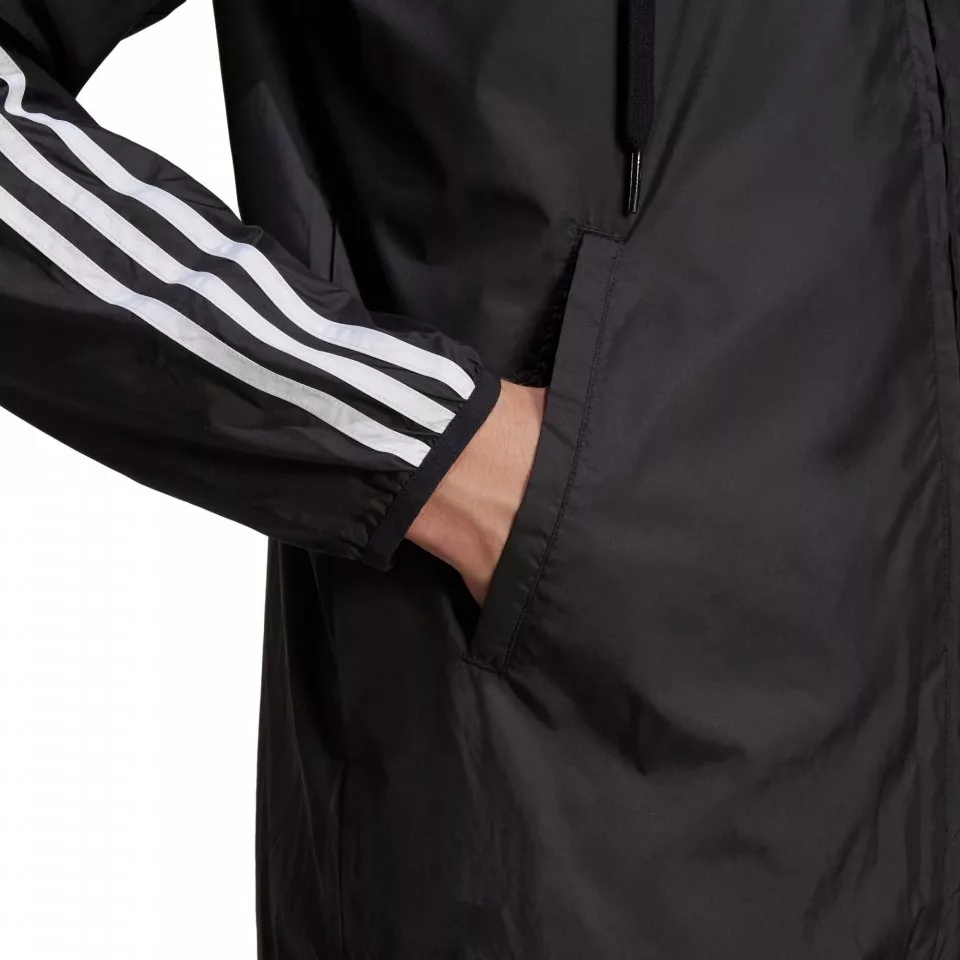 Pánská bunda s kapucí adidas Primegreen Essentials 3-Stripes