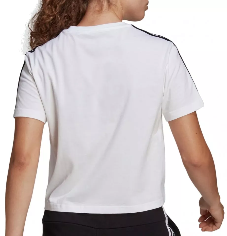 Camiseta adidas Sportswear Essentials Loose 3-Stripes Cropped