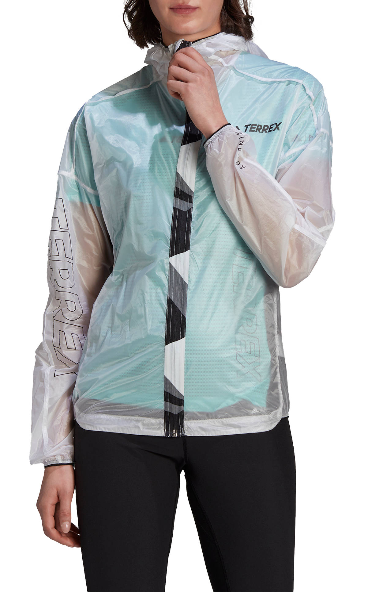 Chaqueta con capucha adidas Terrex W AGR PRO WIND J