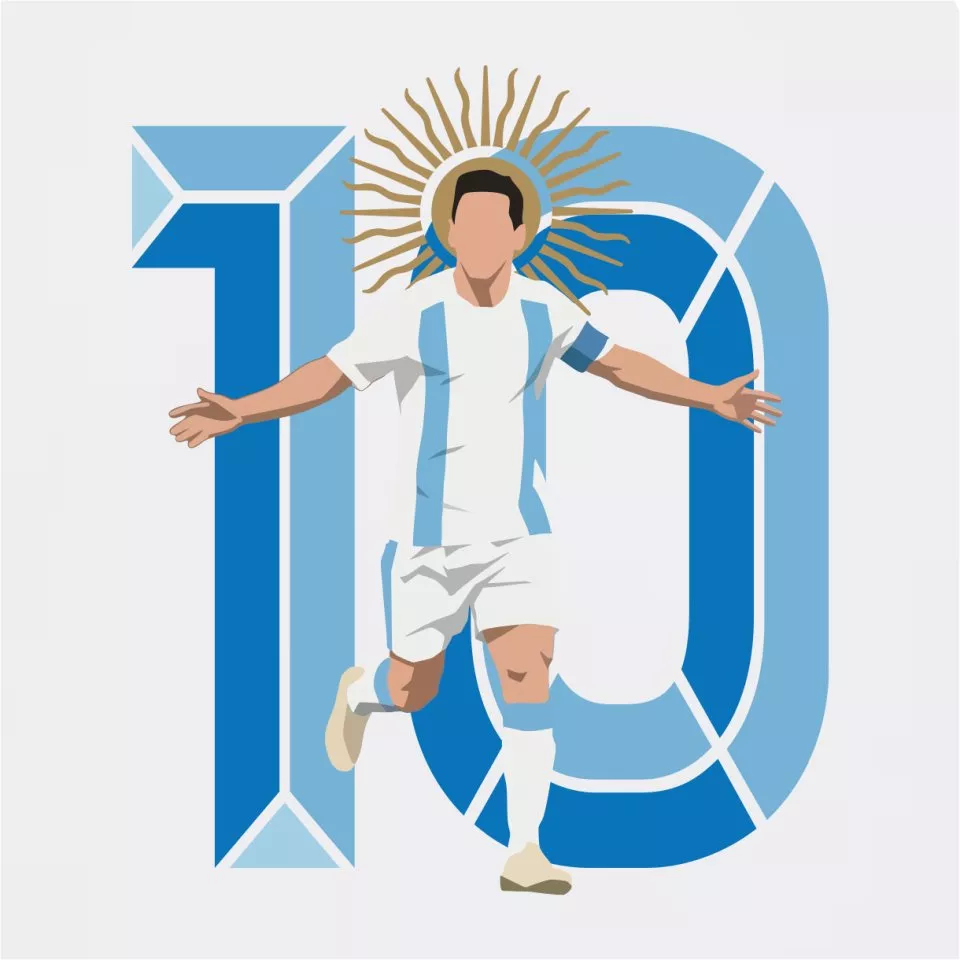 Pánske tričko s krátkym rukávom 11teamsports "GOAT" World Cup 2026