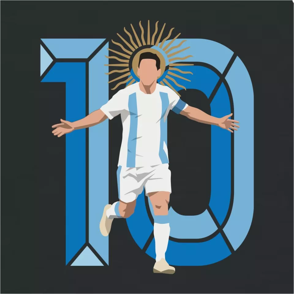 Pánske tričko s krátkym rukávom 11teamsports "GOAT" World Cup 2026
