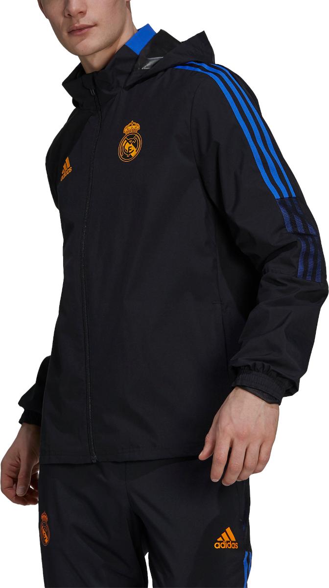Pánská tréninková bunda s kapucí adidas Real Madrid 21/22 Tiro AW