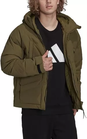 Bunda s kapucňou adidas Terrex BIG BAFFLE JKT