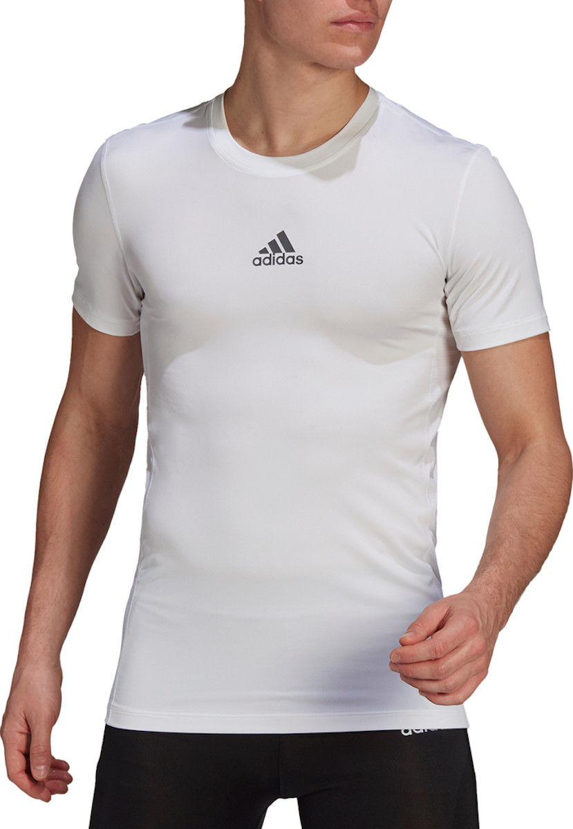 Pánské tréninkové kompresní tričko s krátkým rukávem adidas Techfit