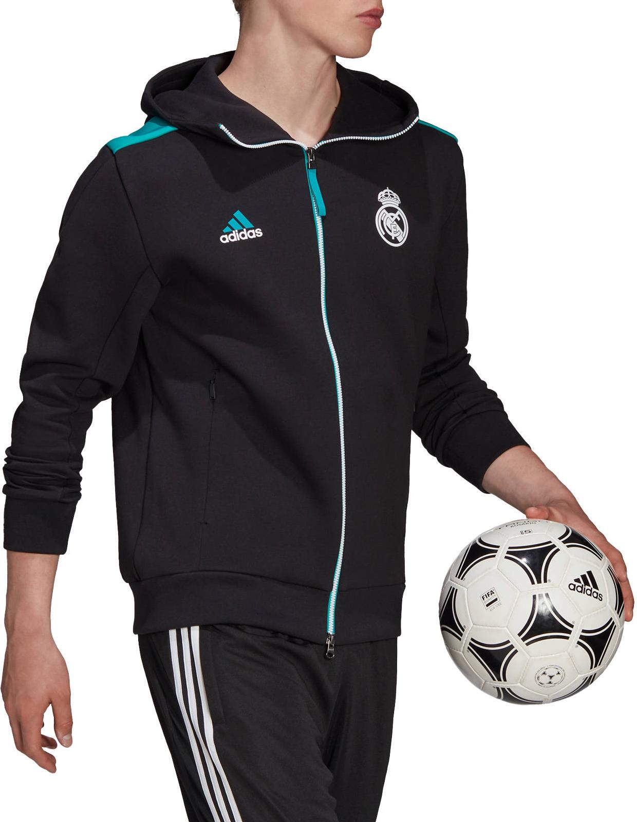 Pánská bunda s kapucí adidas Real Madrid Z.N.E Anthem