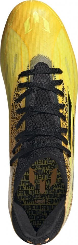 å²å¼çºè¦ ã¢ãã£ãã¹ ã­ããº ãµãã«ã¼ã¹ãã¤ã¯ Adidas X Speedflow Messi.3 Indoor Soccer Shoes GS - Solar Gold Core 