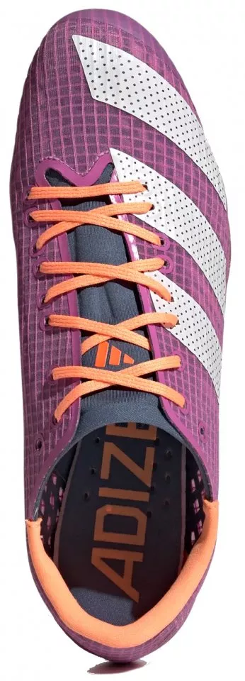 Zapatillas para salto alto con clavos Adizero - Naranja adidas