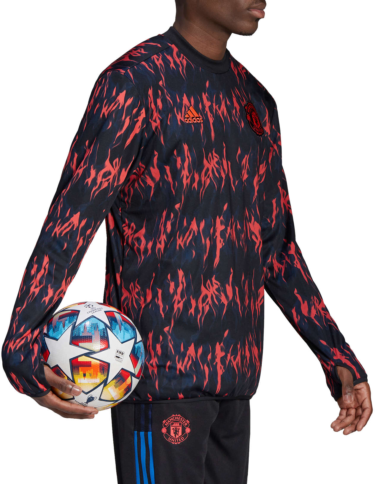 Pánská mikina s kapucí adidas Manchester United Warm