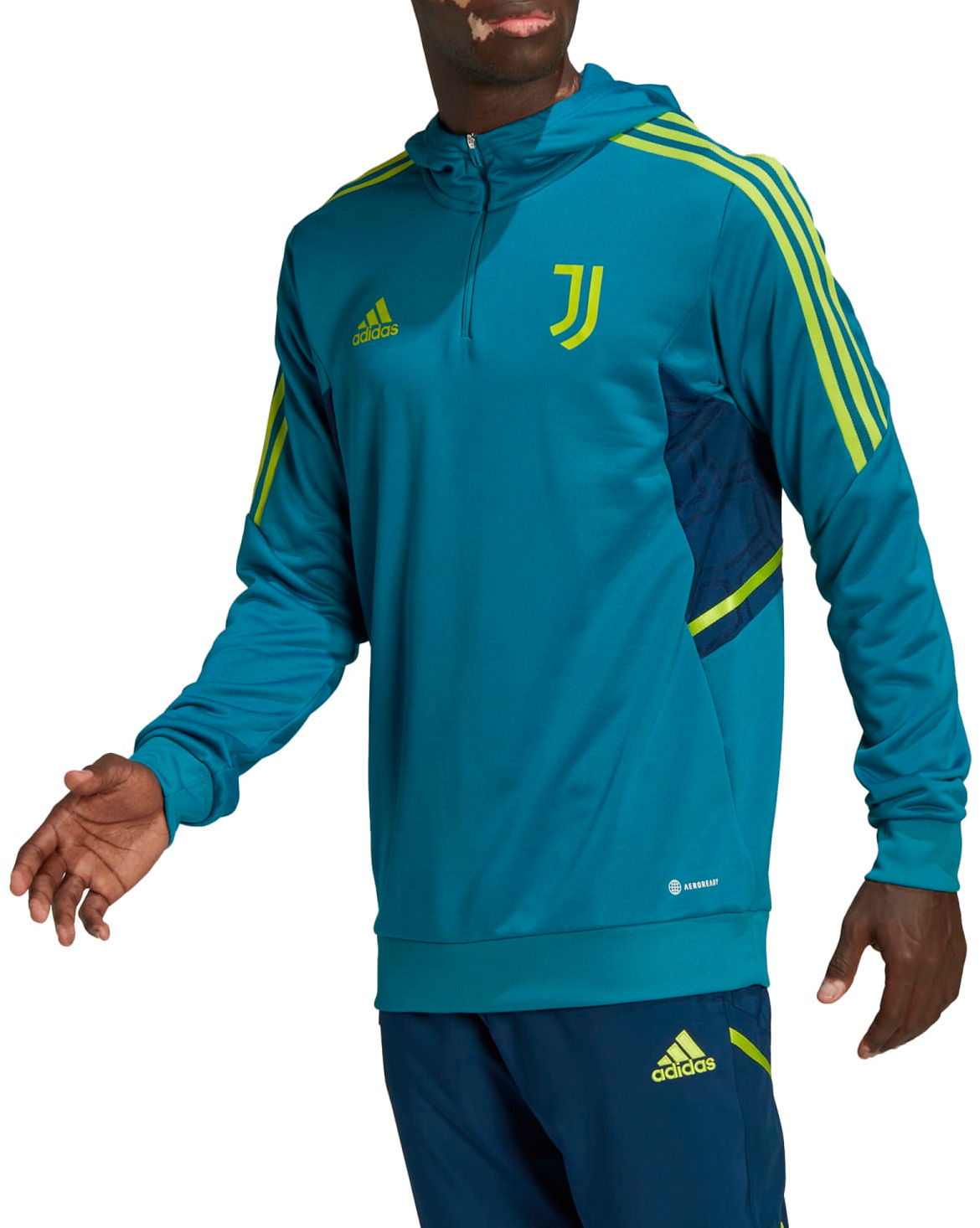 adidas JUVE TK HOOD Kapucnis melegítő felsők