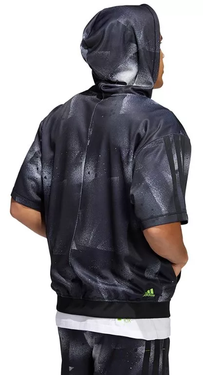 Φούτερ-Jacket με κουκούλα adidas DM SS SHOOTER