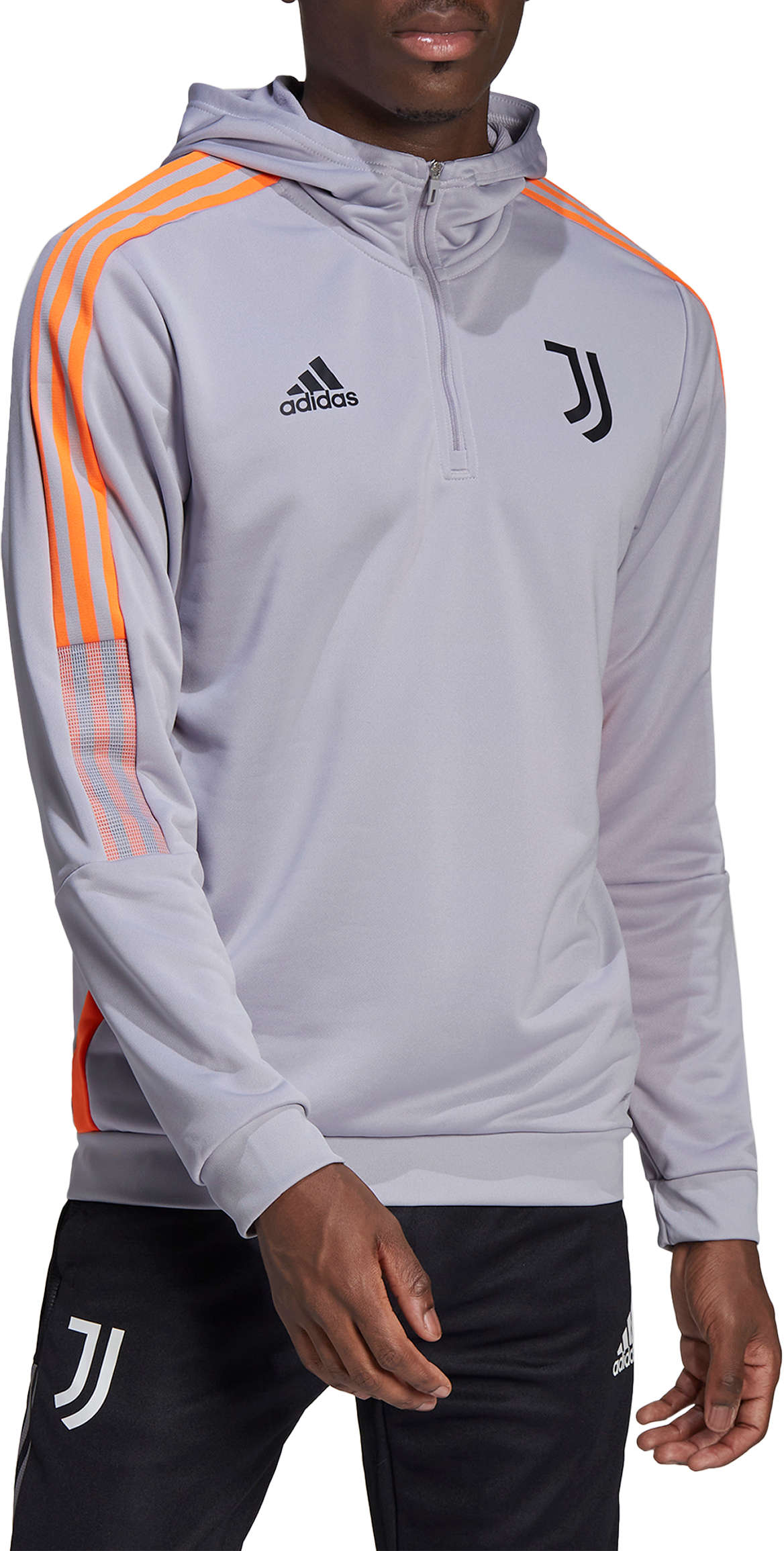 adidas JUVE TK HOOD Kapucnis melegítő felsők