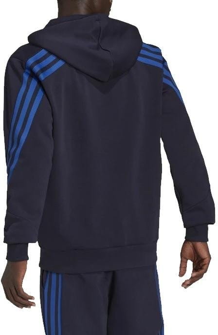 black and blue adidas moletom com capuz