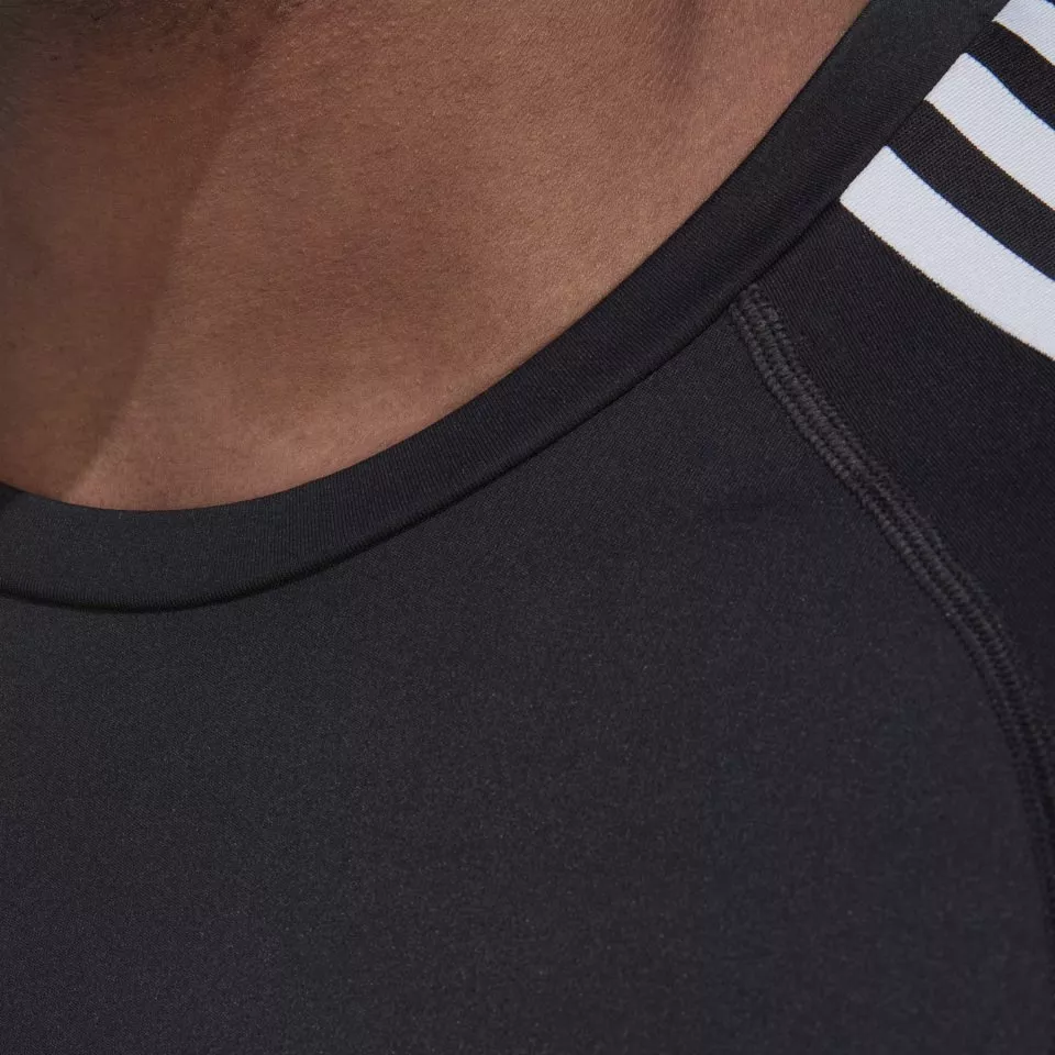 Pánské tréninkové tričko s dlouhým rukávem adidas Techfit 3-Stripes
