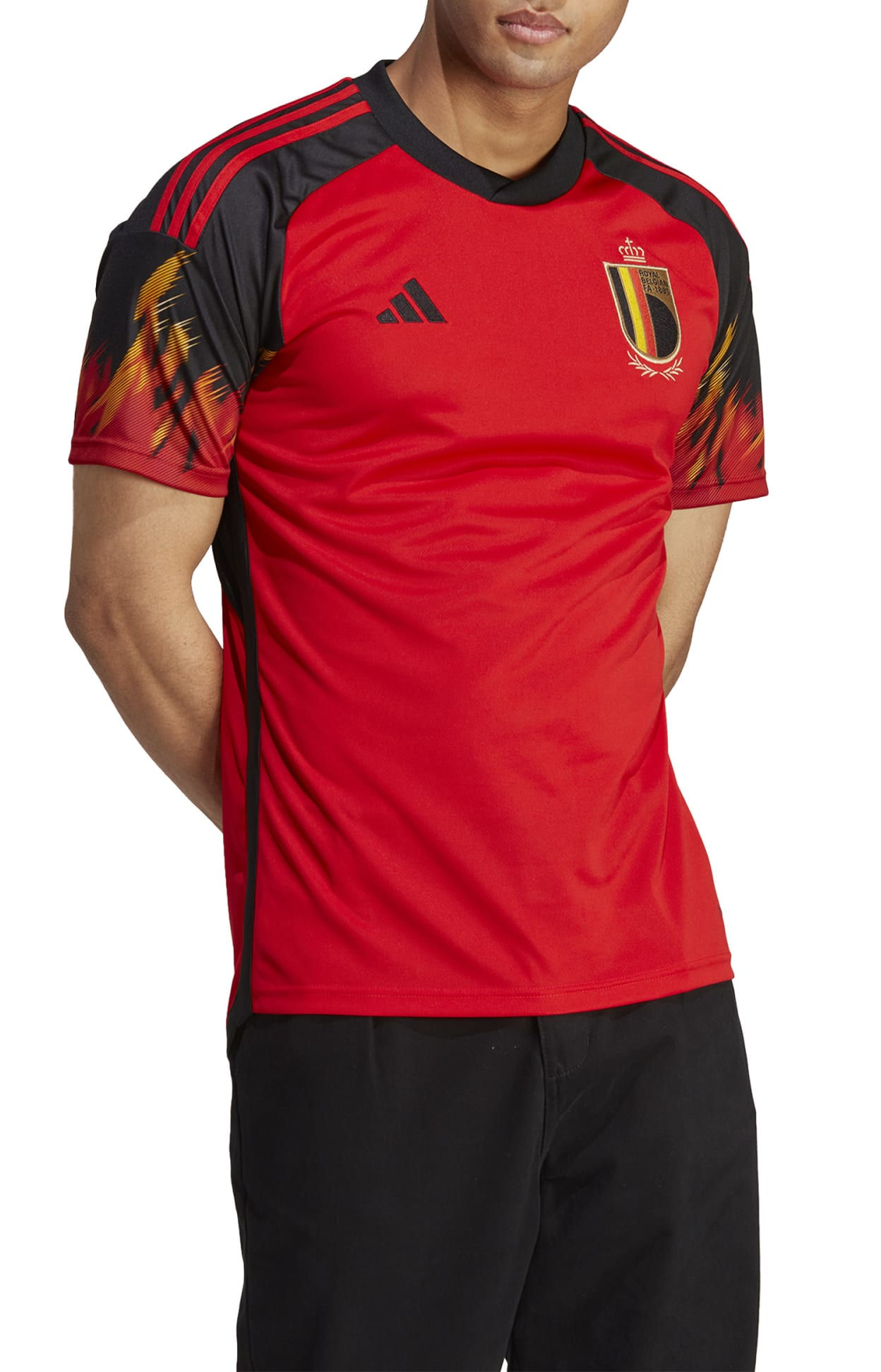 Pánský domácí dres s krátkým rukávem adidas Belgie 2022
