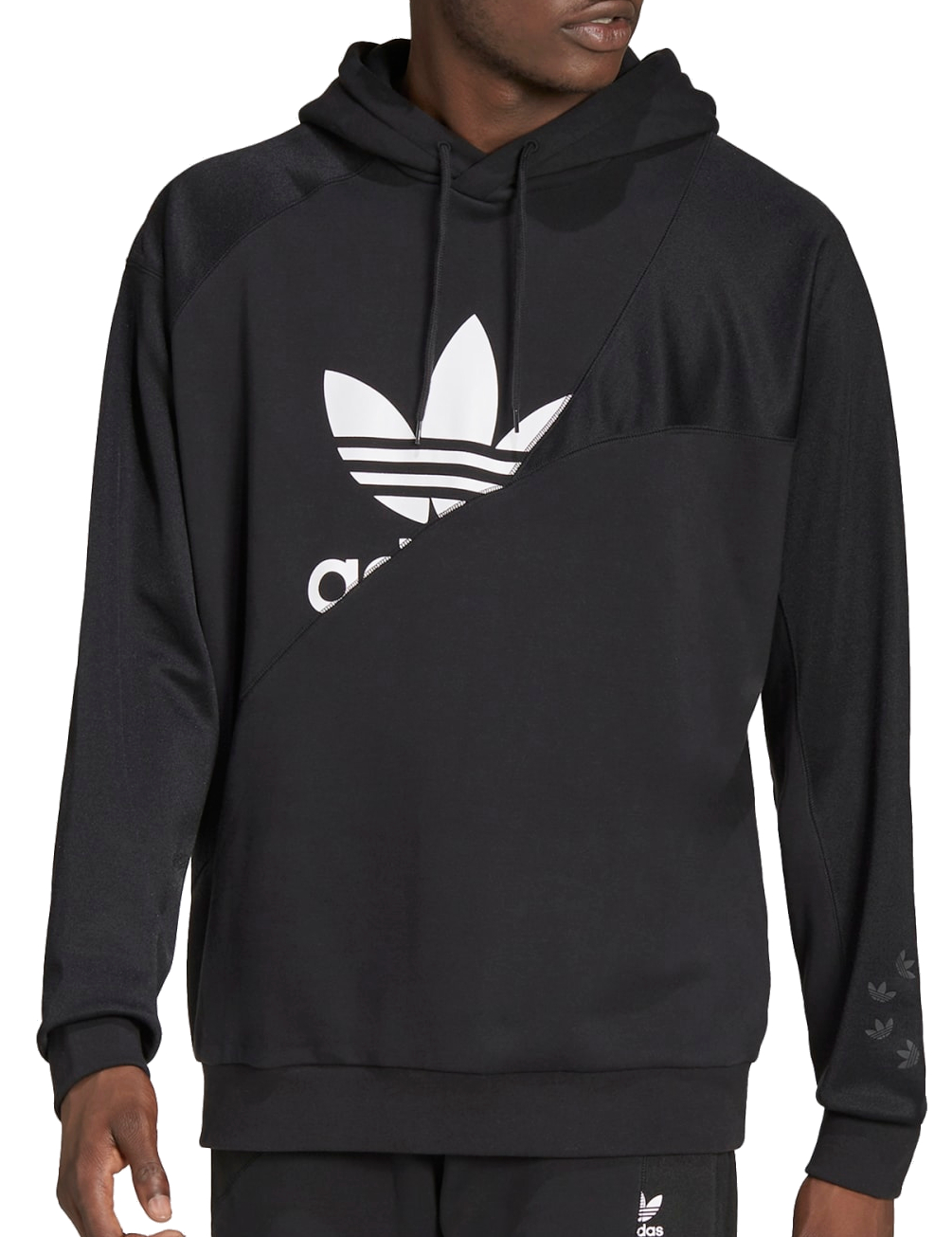 Sweatshirt med hætte adidas Originals Adicolor French Terry Interlock