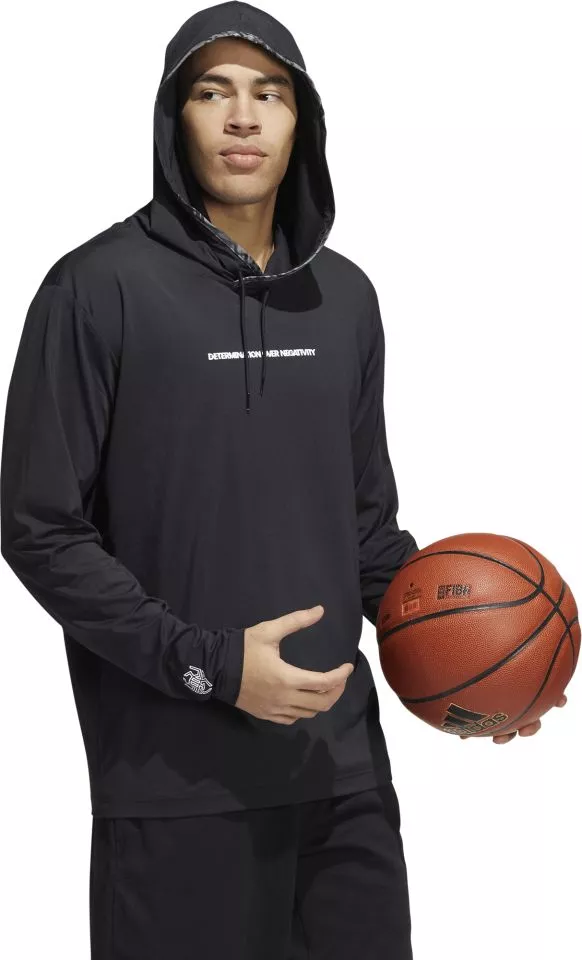 Суитшърт с качулка adidas DM LW PO
