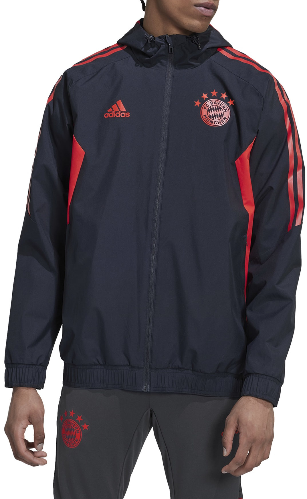 Kapuzenjacke adidas FCB AW JKT