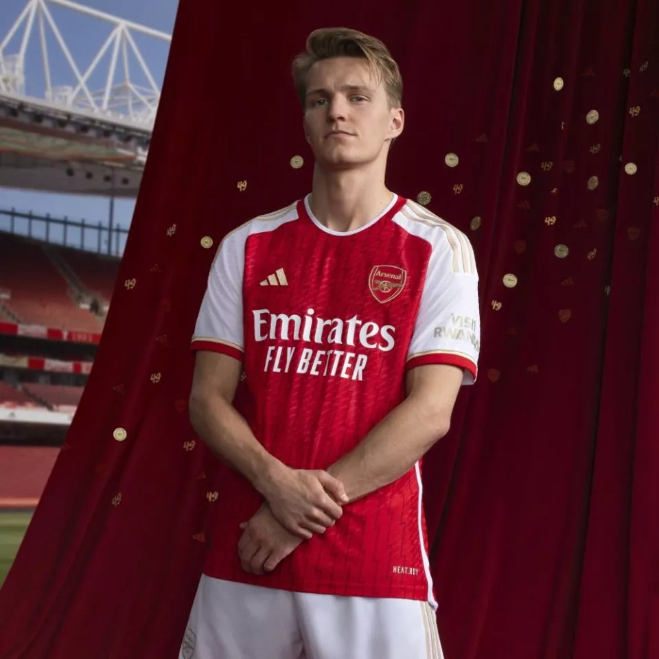 Pánský dres s krátkým rukávem adidas Arsenal 2023/24, zápasový/domácí