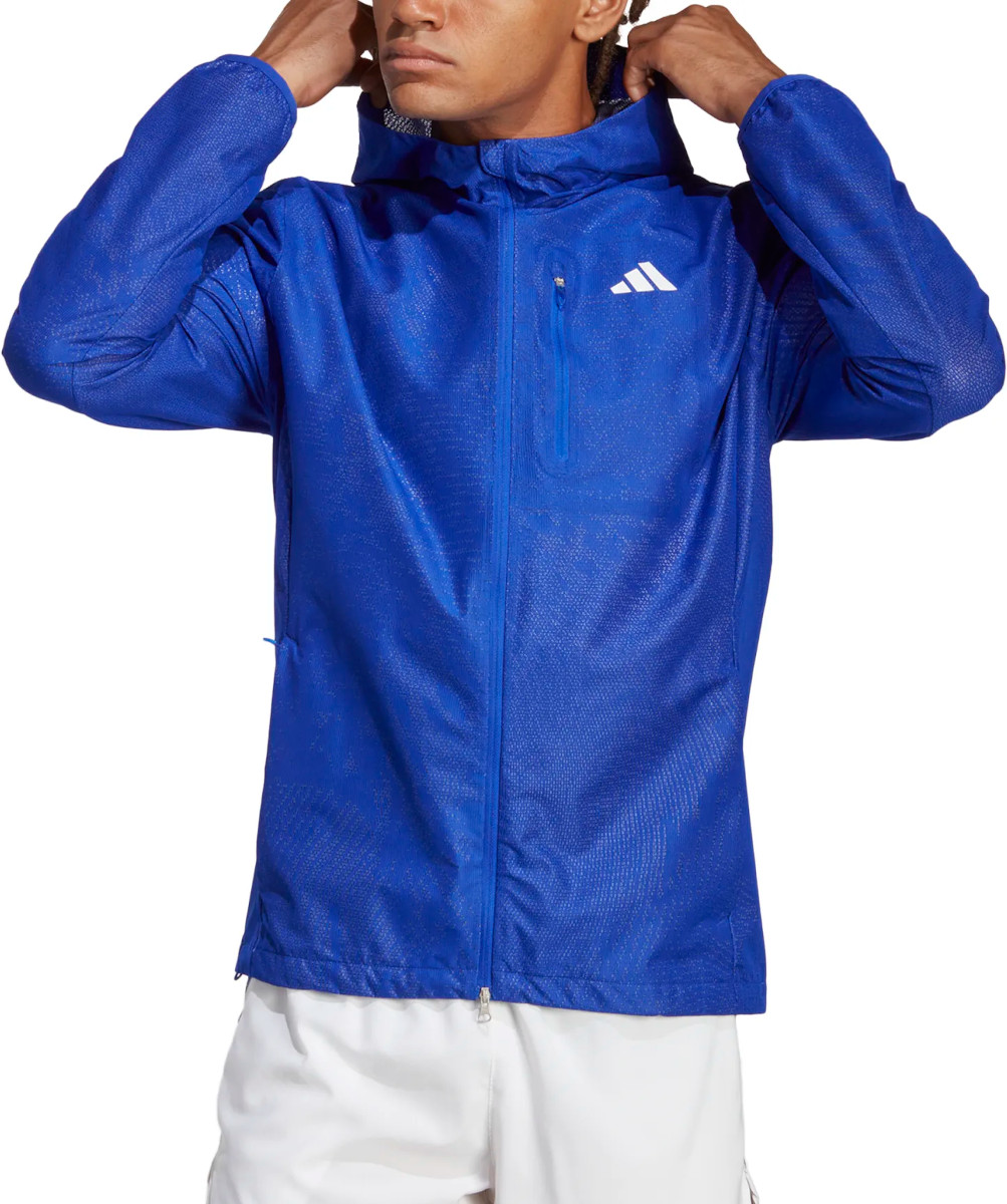 Pánská běžecká bunda s kapucí adidas Adizero