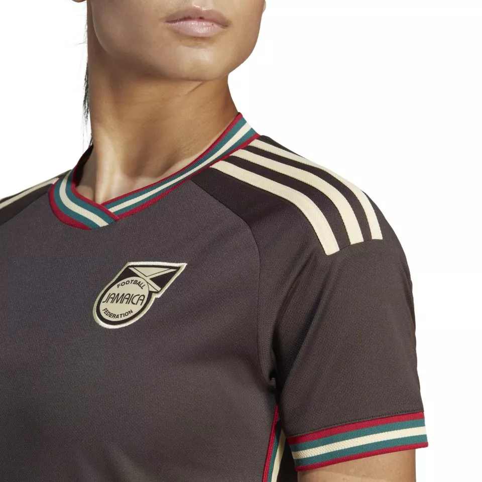 Dámský fotbalový dres s krátkým rukávem adidas Jamajka 2023, hostující