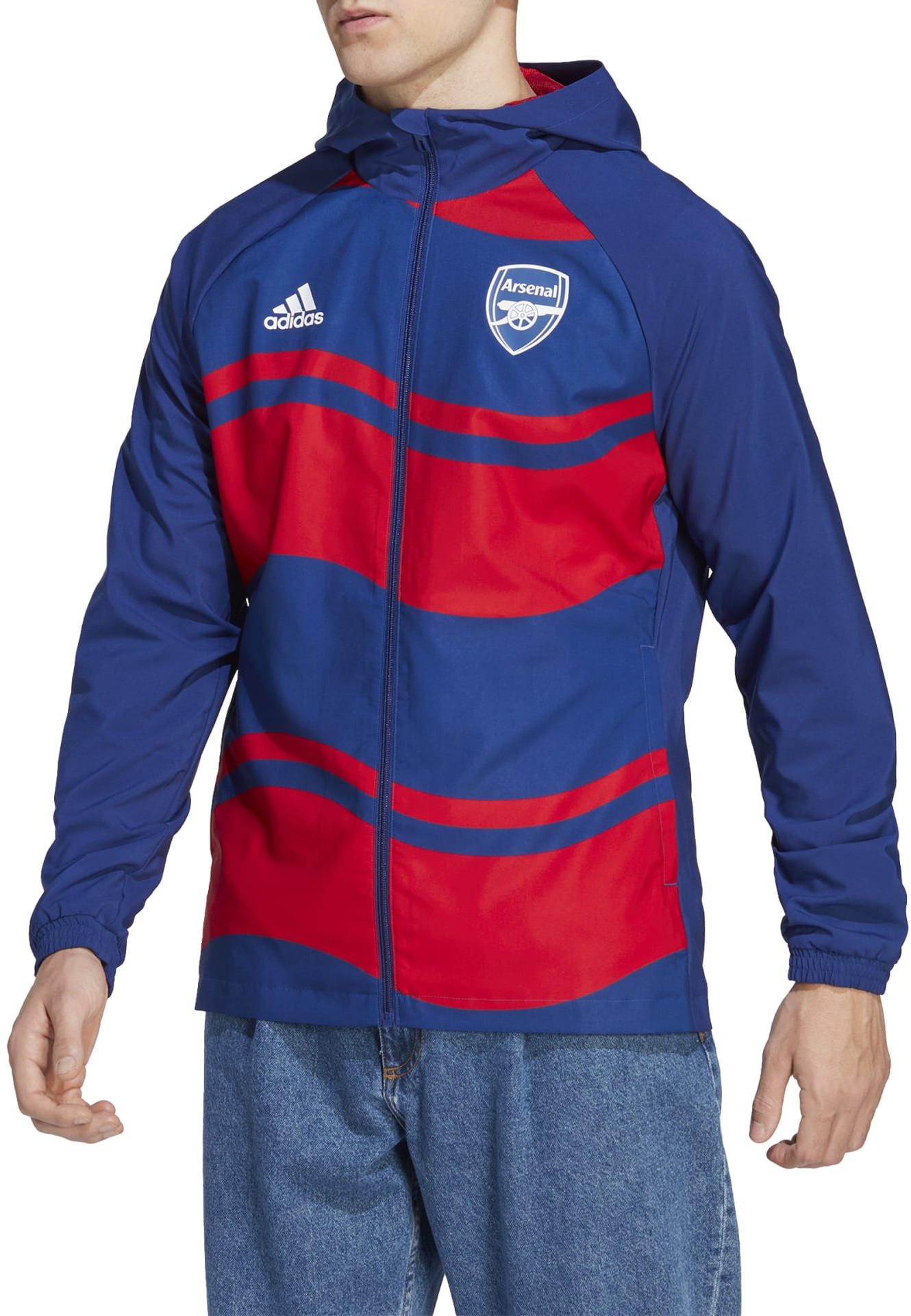 Bunda s kapucňou adidas ARSENAL FC WINDBREAKER