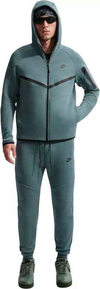 Hanorac de fleece pentru bărbați cu glugă Nike Tech Fleece Full-Zip Windrunner