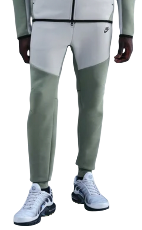 green white tech fleece