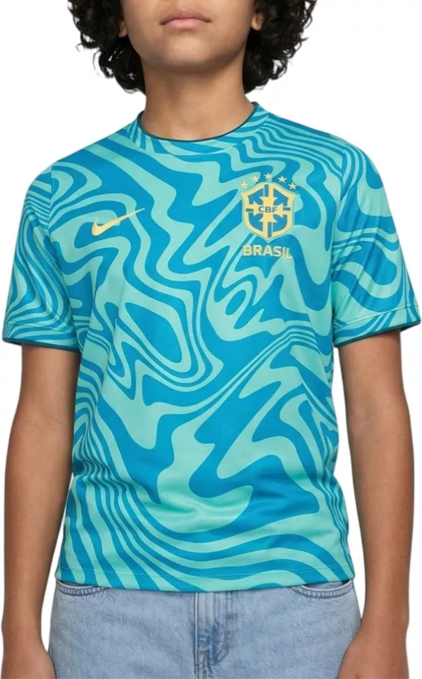 Tričko Nike Dri-FIT Brazil Pre-Match 2026 Kids