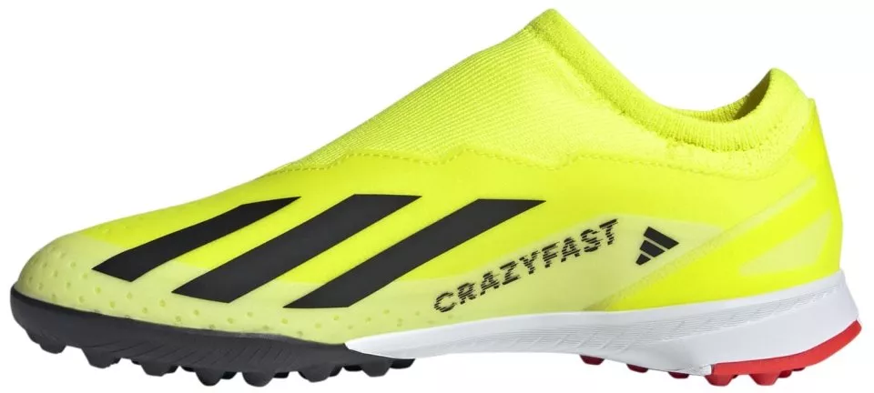 Dětské beztkaničkové turfy adidas X Crazyfast League Laceless TF