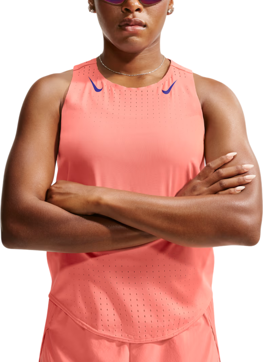 Nike AeroSwift Tanktop, S, Rood