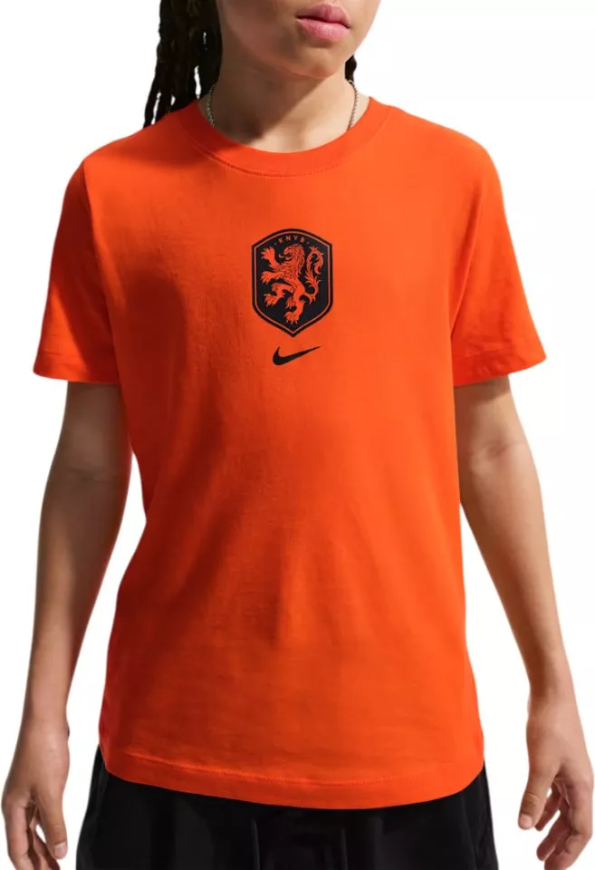 Fotbalové tričko pro větší děti s krátkým rukávem Nike Nizozemsko Crest