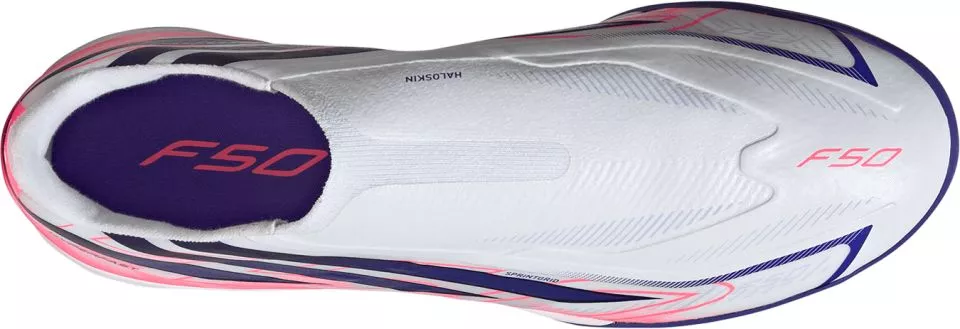 Chuteiras sem cadarços adidas F50 Hyperfast League Laceless TF