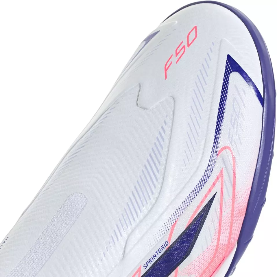 Chuteiras sem cadarços adidas F50 Hyperfast League Laceless TF
