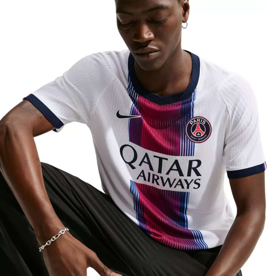 Camisola de jogo de visitante masculina com mangas curtas Nike Aero-FIT Paris Saint-Germain Match 2026/27