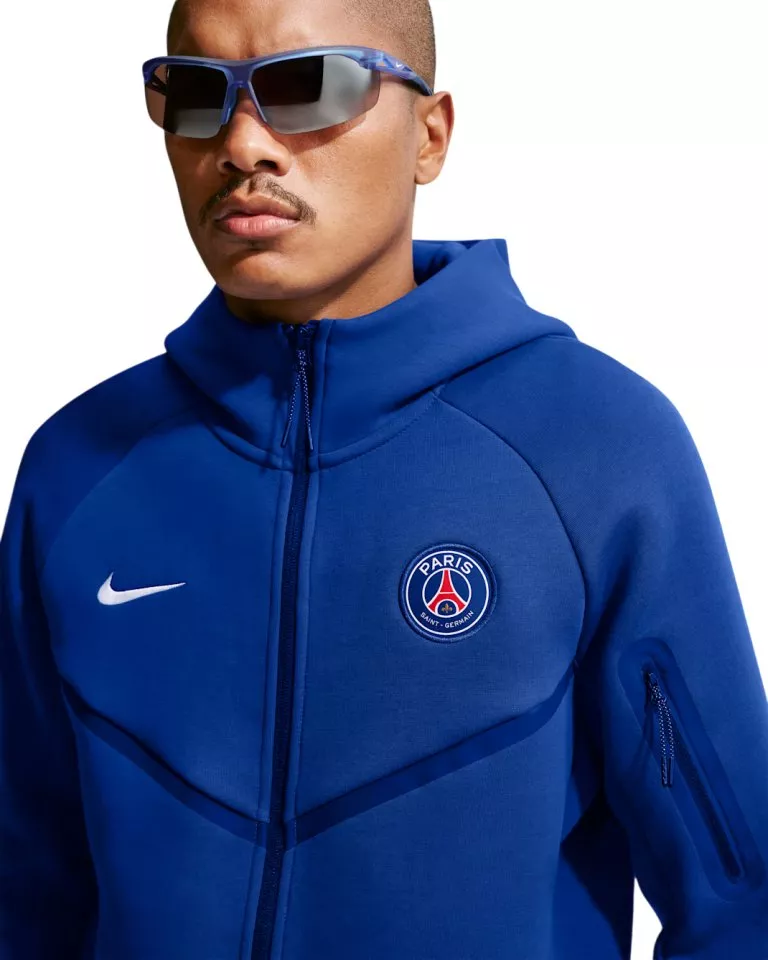 Pánska futbalová mikina s kapucňou Nike Paris Saint-Germain Tech Fleece Windrunner
