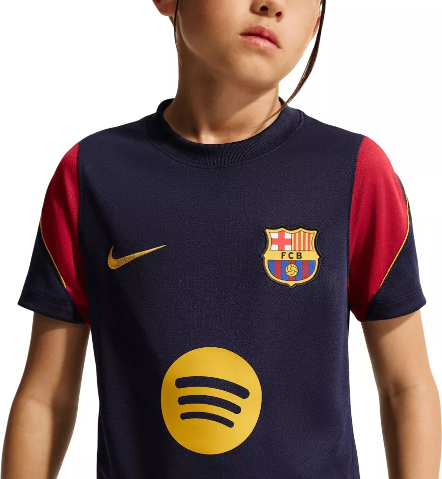 Gyerek edzőpóló rövid ujjú Nike Dri-FIT FC Barcelona Strike 2026/27