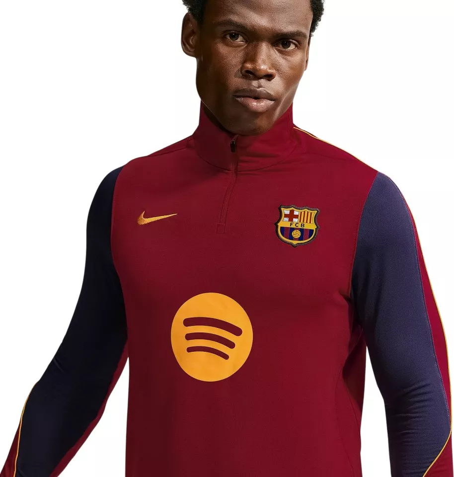 Pánske pletené futbalové tréningové tričko s dlhým rukávom Nike Dri-FIT FC Barcelona Strike 2026/27