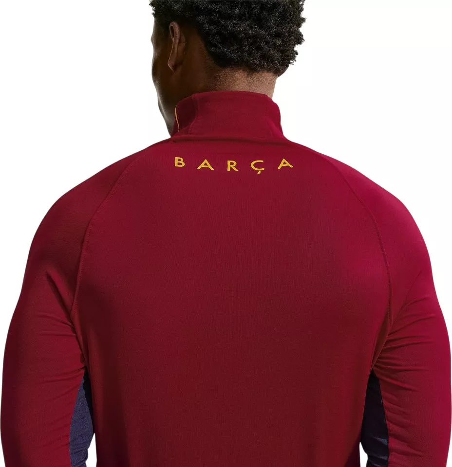 Pánske pletené futbalové tréningové tričko s dlhým rukávom Nike Dri-FIT FC Barcelona Strike 2026/27