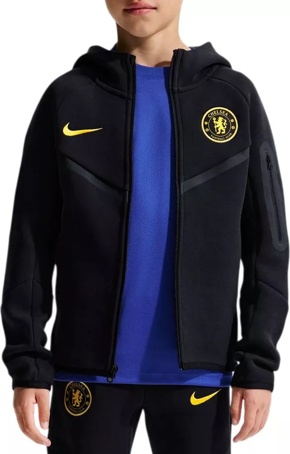Gyerek kapucnis focipulóver Nike Chelsea FC Tech Fleece